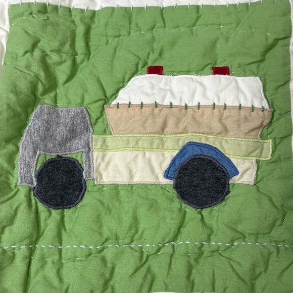 POTTERY BARN KIDS Christopher’s Construction 3 PC Cotton Quilted Pillowcase Sham - Picture 13 of 16